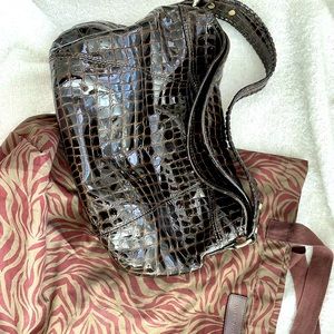 Antonio Melani Chocolate Gloss Handbag